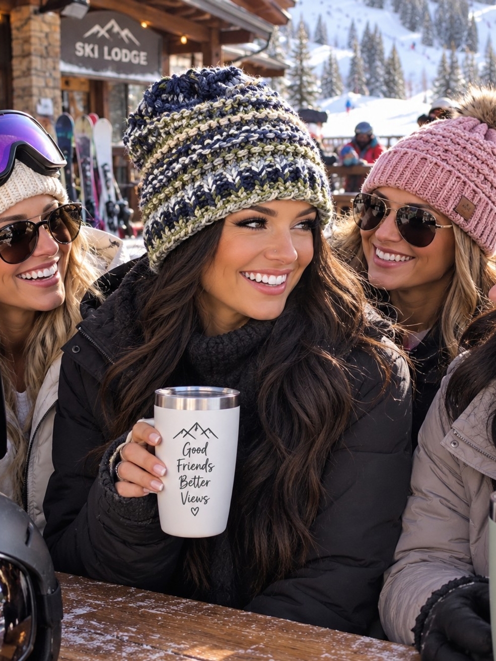 Cozy Multicolor Knit  Beanie